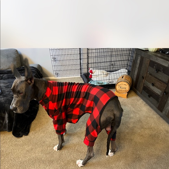 unknown Other - XXL Red & Black Plaid Dog Pajamas/Lumberjack costume (NWOT)